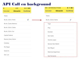 API Call en background
 