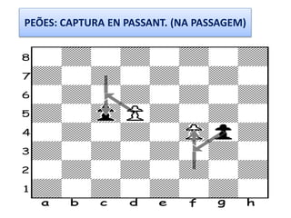 PEÕES: CAPTURA EN PASSANT. (NA PASSAGEM)
 