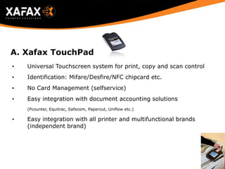 Xafax TouchPad print system | PPT