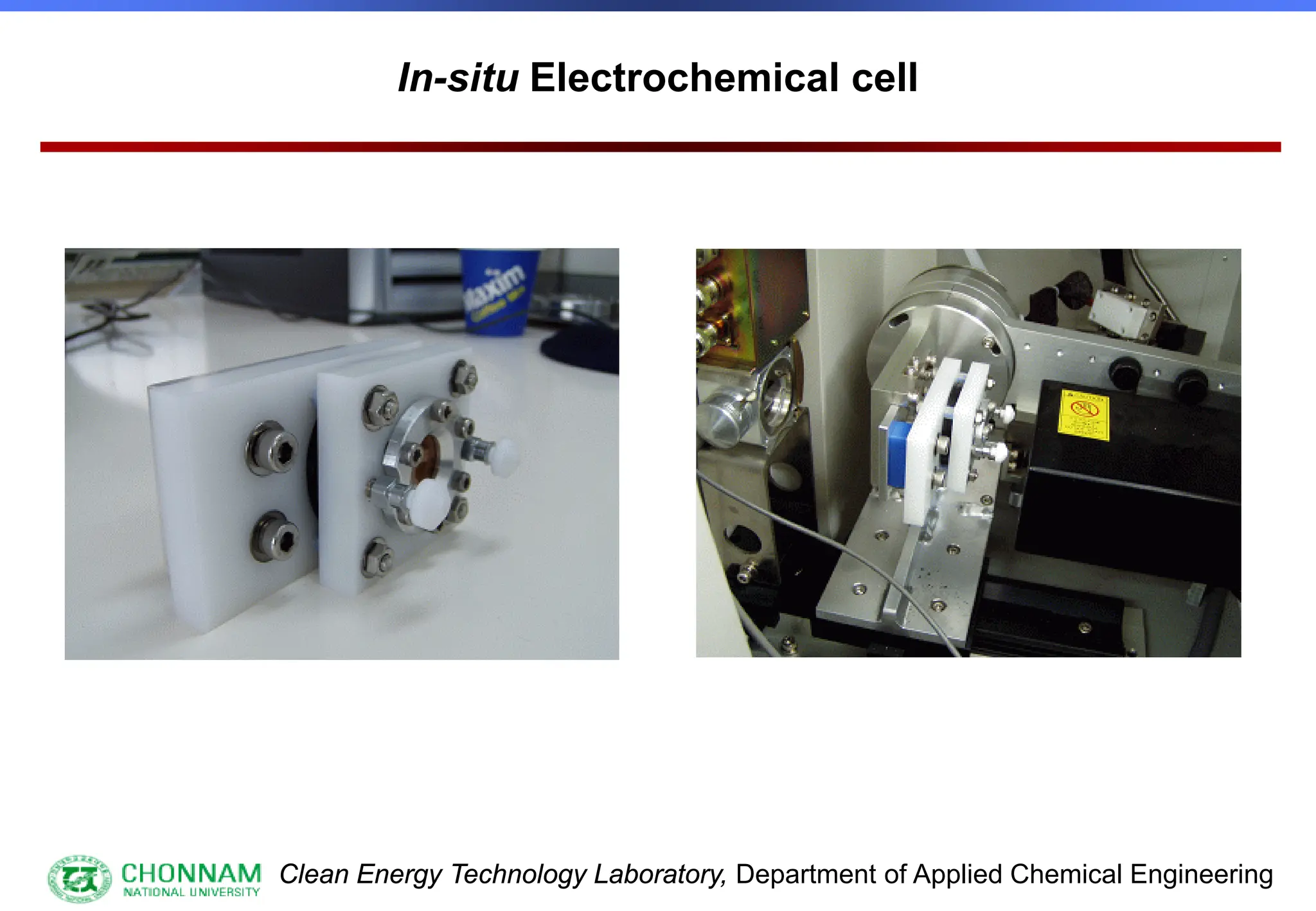 Clean Energy Technology Laboratory, Department of Applied Chemical Engineering
In-situ Electrochemical cell
 