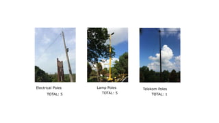 Lamp PolesElectrical Poles Telekom Poles
TOTAL: 5 TOTAL: 5 TOTAL: 1
 
