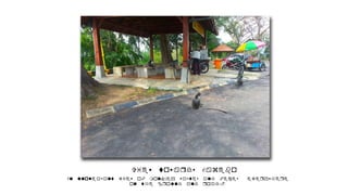 View towards Gazebo
An unpleasant view of monkey wastes and feces everywhere
on the ground and road.
 