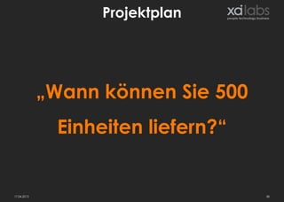 Projektplan




             „Wann können Sie 500
              Einheiten liefern?“


17.04.2013                          38
 