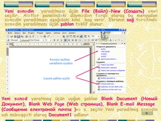 Ms Word Rasm Ms Word mətn redaktoru(Ugurlar) | PPT