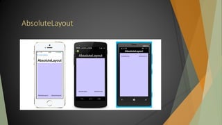 AbsoluteLayout
 