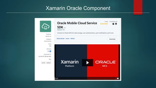 Xamarin Oracle Component
 