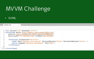 ? XAML
MVVM Challenge
 