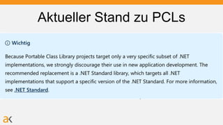 Aktueller Stand zu PCLs
 