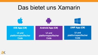 Das bietet uns Xamarin
 