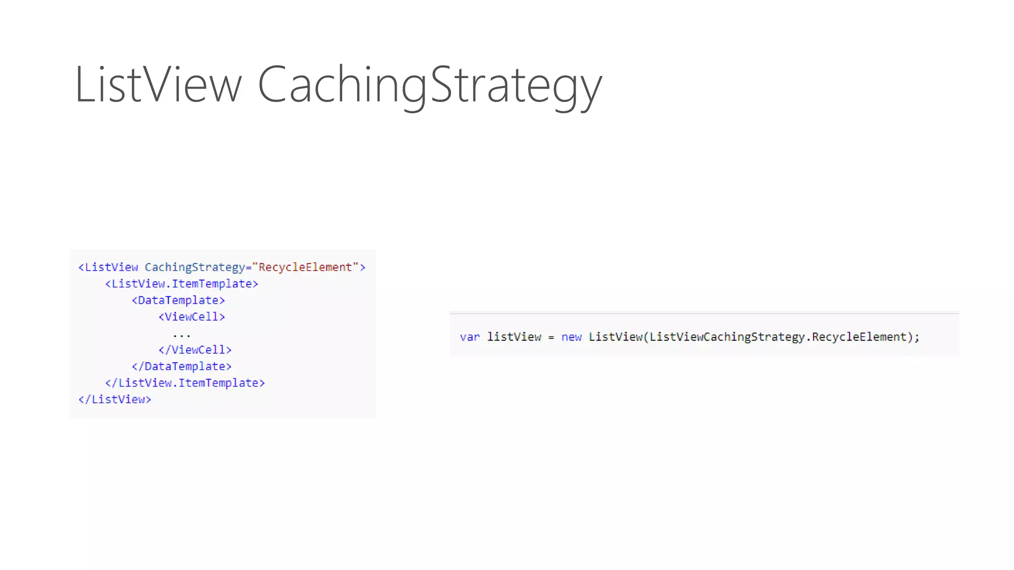 ListView CachingStrategy 