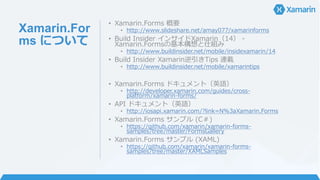 Xamarin（ザマリン）
API 100% 移植
“ネイティブ” アプリ
C# / .NET
コード共通化
 
