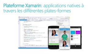 Plateforme Xamarin: applications natives à
travers les différentes plates-formes
 