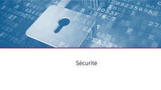 Architecture technique
Sécurité
 