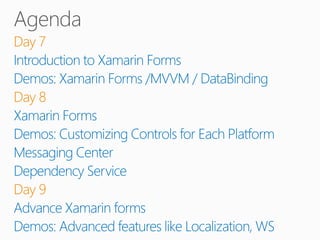Xamarin day10 - Advance concepts - Native Binding, service calling
