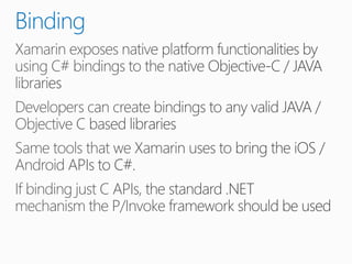 Xamarin day10 - Advance concepts - Native Binding, service calling