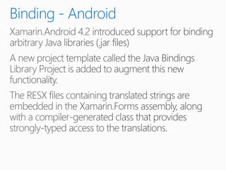 Xamarin day10 - Advance concepts - Native Binding, service calling