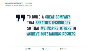 Xamarin Experience London: Welcome