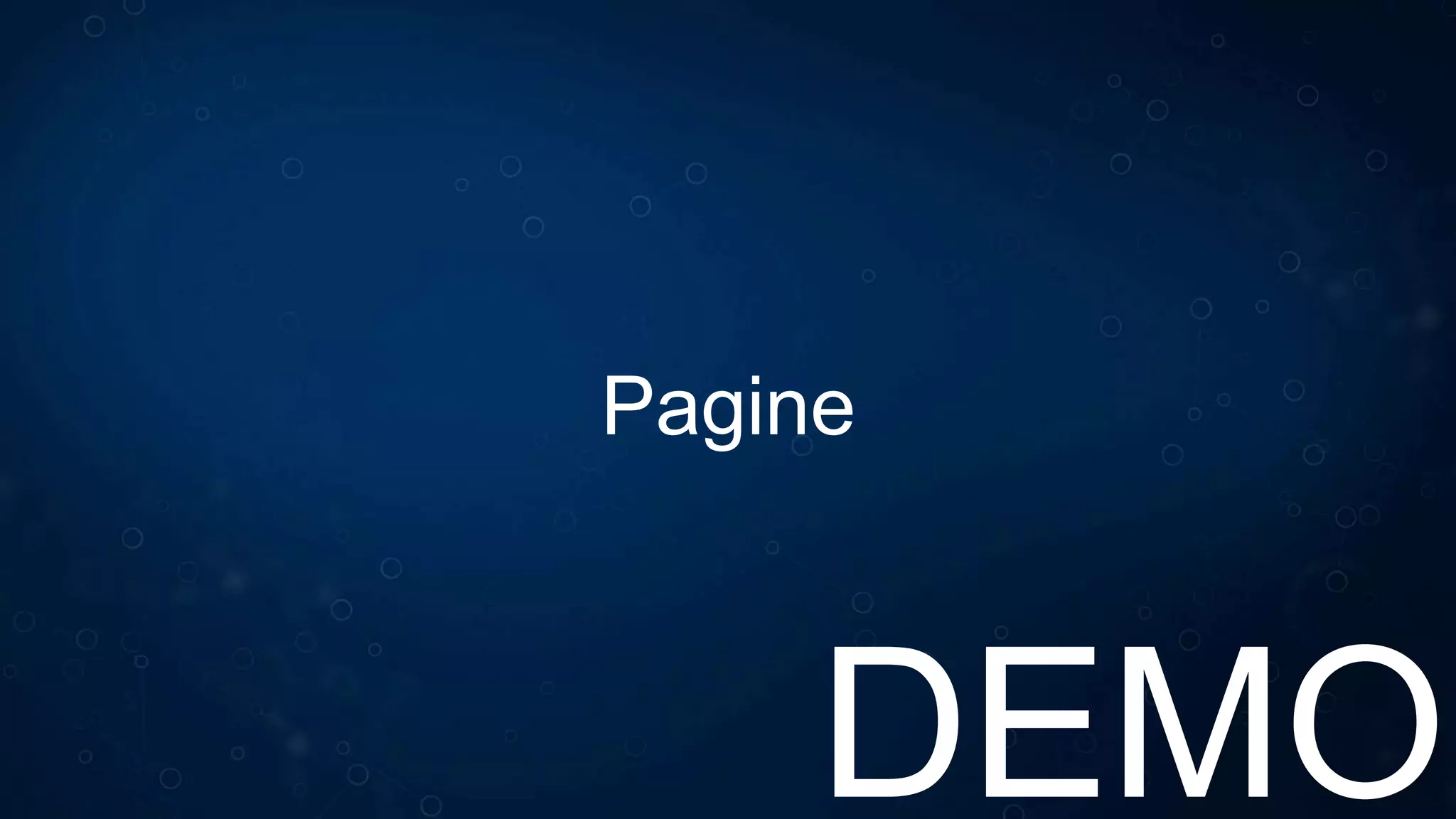 Costruzione della User Interface
Due differenti approcci:
• Da codice: i controlli vengono istanziati da codice e aggiunti alla
proprietà Content della pagina.
• XAML: il layout viene definito utilizzando il linguaggio XAML
 