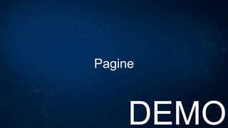 Costruzione della User Interface
Due differenti approcci:
• Da codice: i controlli vengono istanziati da codice e aggiunti alla
proprietà Content della pagina.
• XAML: il layout viene definito utilizzando il linguaggio XAML
 