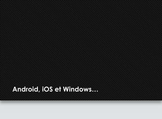 Android, iOS et Windows…
 