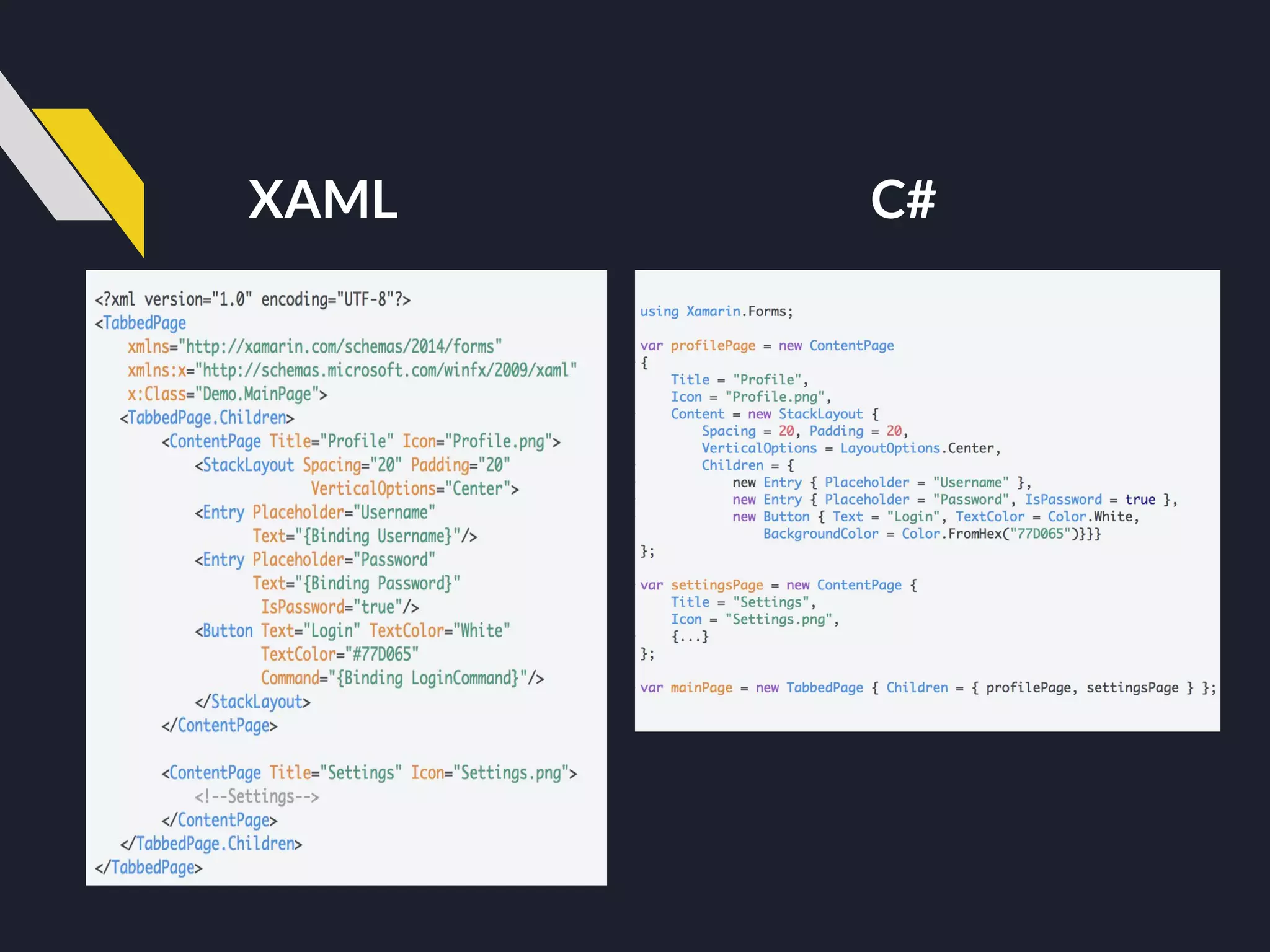 C#XAML
 