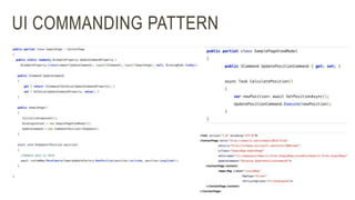 UI COMMANDING PATTERN
 