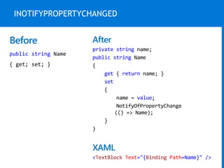PRISM FOR XAMARIN FORMS
• Prism was a MVVM framework originally created by the Patterns &
Practises division by Microsoft
...