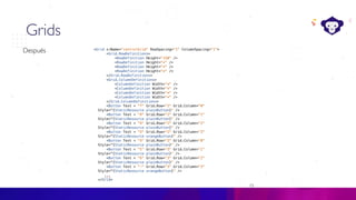 15
C#
Grids
Después
 