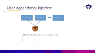 C#
Usar dependency injection
 