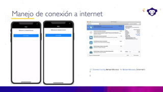 C#
Manejo de conexión a internet
 