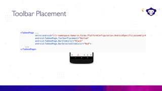 C#
Toolbar Placement
 