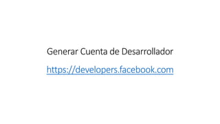 https://developers.facebook.com
 
