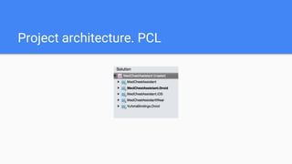 Project architecture. PCL
 
