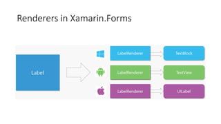 Renderers in Xamarin.Forms
 