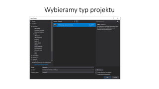 Wybieramy typ projektu
 