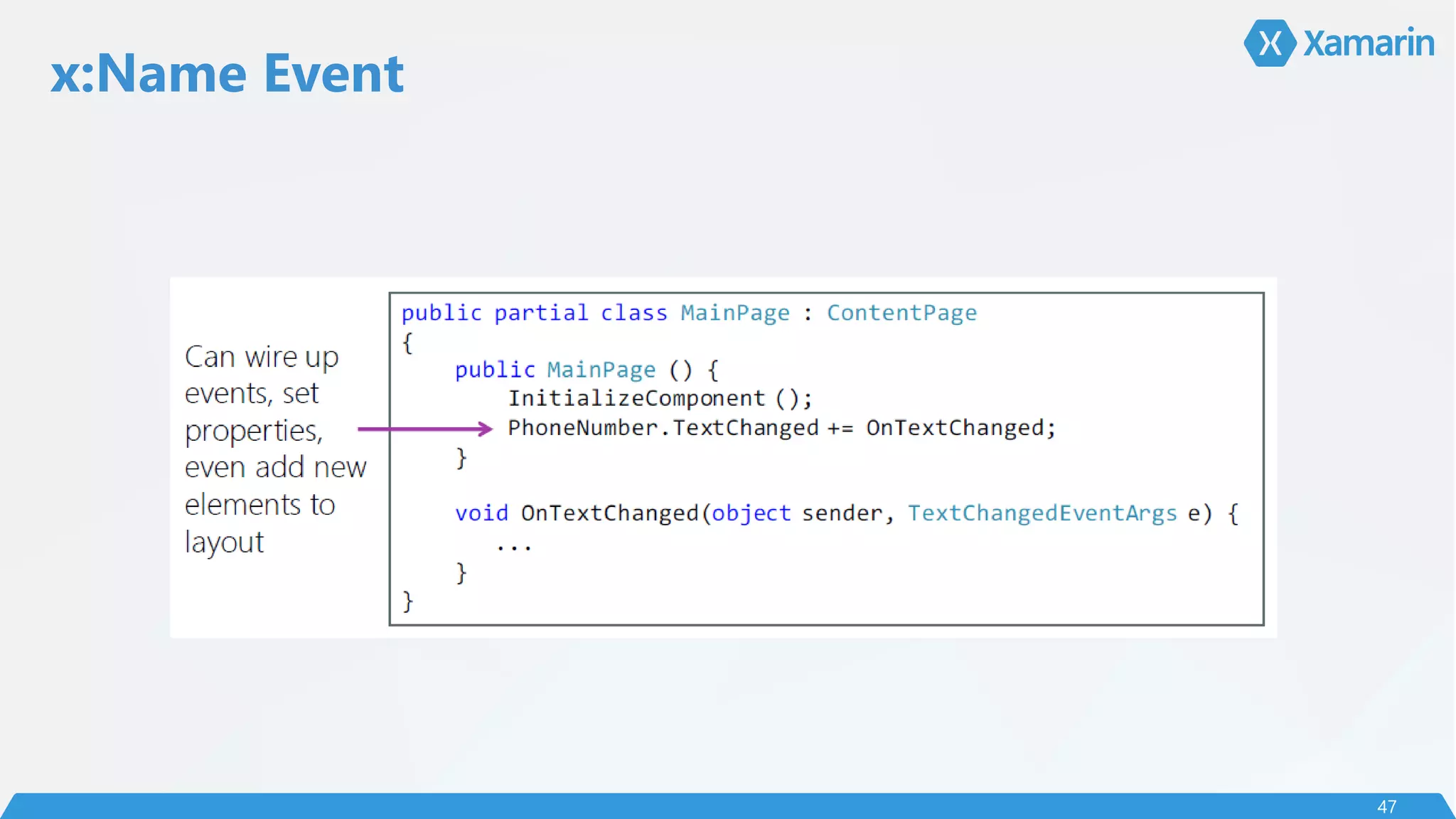 x:Name Event
47
 