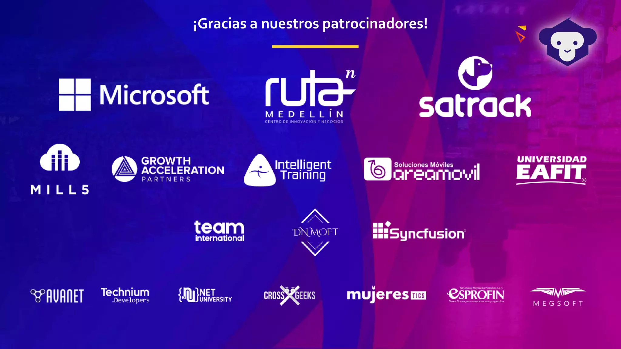 ¡Gracias a nuestros patrocinadores!