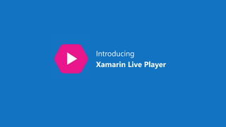 Xamarin Live Player
Introducing
 