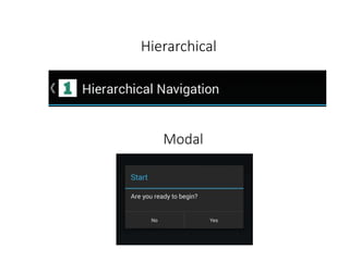 Hierarchical
Modal
 