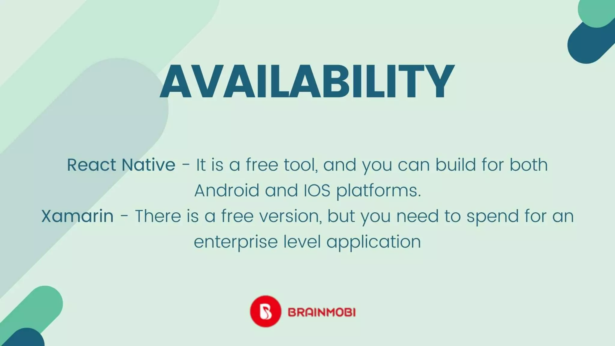 Xamarin vs react native