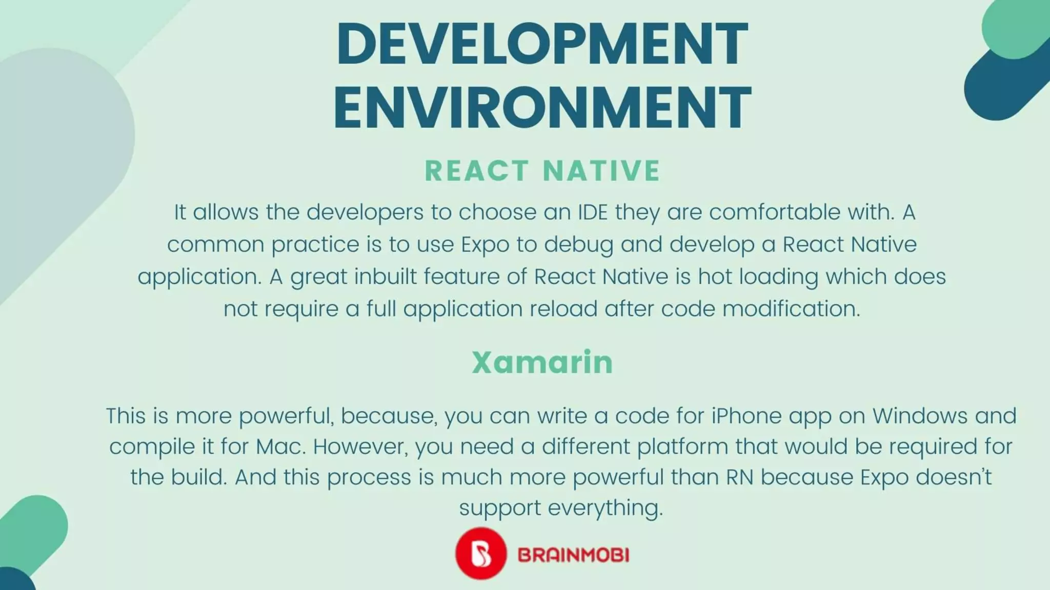 Xamarin vs react native