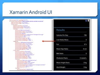 Xamarin Android UI
 