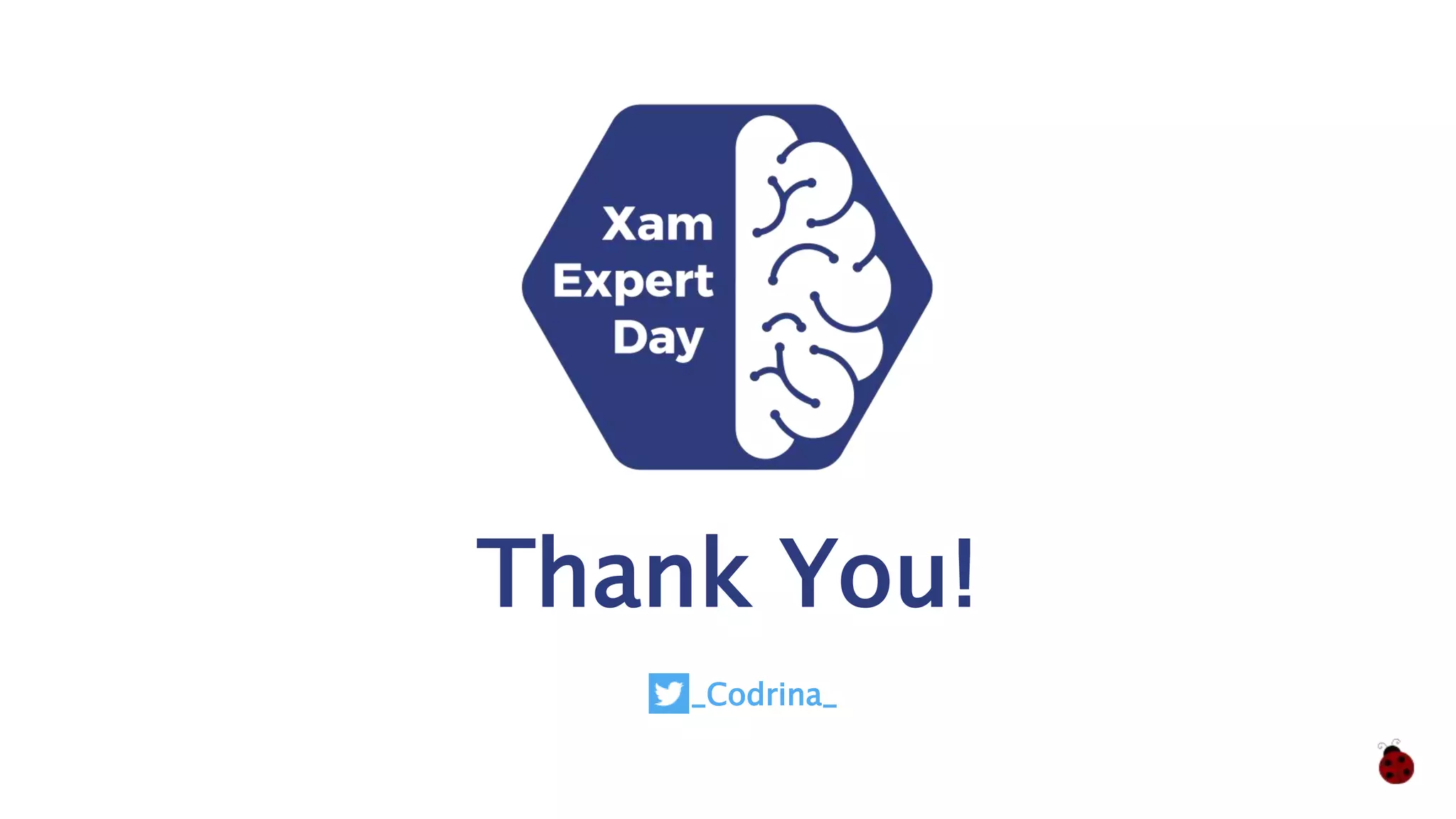 Thank You!
_Codrina_
 