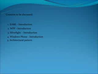 Xaml | PPT | Computing | Technology & Computing