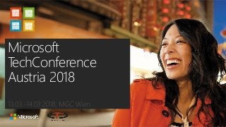 Microsoft
TechConference
Austria 2018
 
