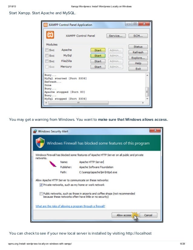 xampp wordpress xampp wordpress