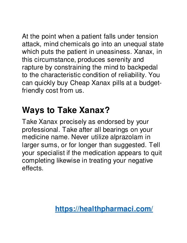 xanax pill cost