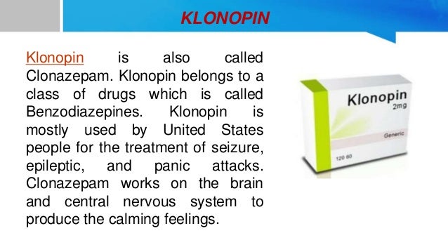From xanax to klonopin anxiety