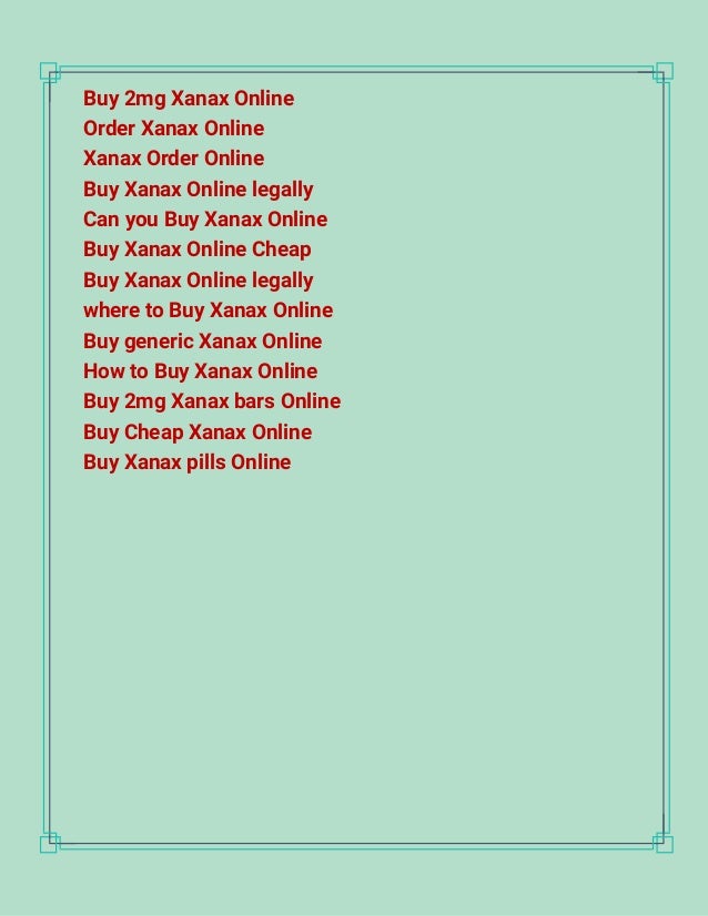 Buy Generic Xanax Online Cheap