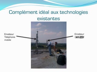 Complément idéal aux technologies
              existantes

Emetteur                       Emetteur
Téléphonie
mobile
 